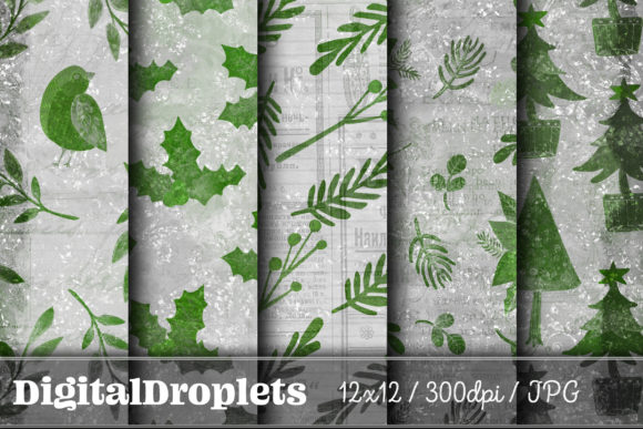 Christmas Home Vol. 37: Vintage Textures for Modern Design