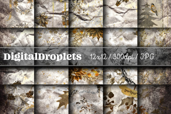 Christmas on Parchment Vol. 5: Vintage Textures for Modern Design
