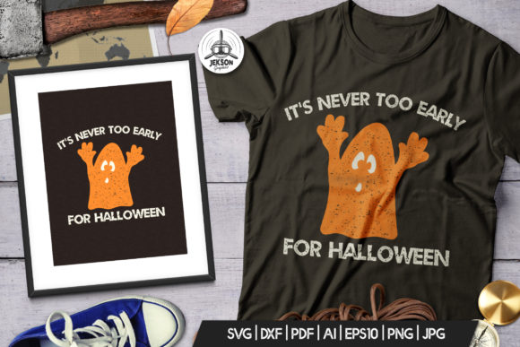 Embrace Spooky Charm with a Retro Ghost Print Design