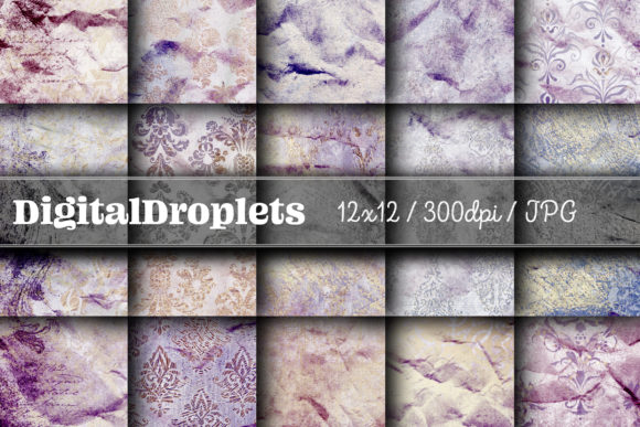 Golden Damask Dust Vol. 36: Vintage Texture for Modern Design