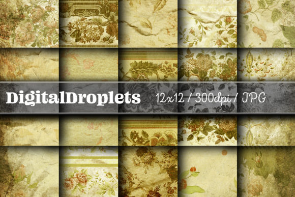 Journaled Flowers Vol. 11: Vintage Floral Design Collection