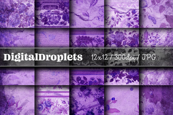 Journaled Flowers Vol. 8: Vintage Texture for Modern Design
